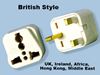 Type G UK England Ireland, UAE British Style Universal Plug Adapter SS414 3 Square Prong