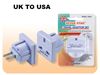 Type G To Type A Adapter Seven Star SS422 British UK To US Adapter Plug For American Outlet