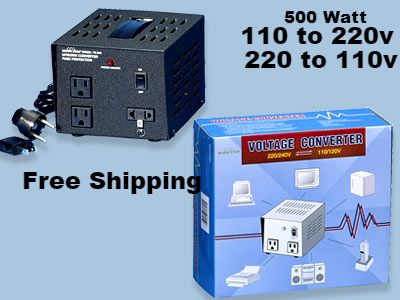 Seven Star TC500 500 W Watt Step Up Down Voltage Transformer 220V TO 110V and 110 volt to 220 volt
