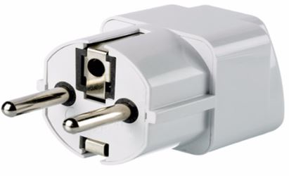 Plug Adapter - Grounded Universal Plug Adapter for Germany France Europe