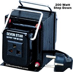 Seven Star THG-200UD 200 Watts Step Up-Down Voltage Converter 110V TO 220V 