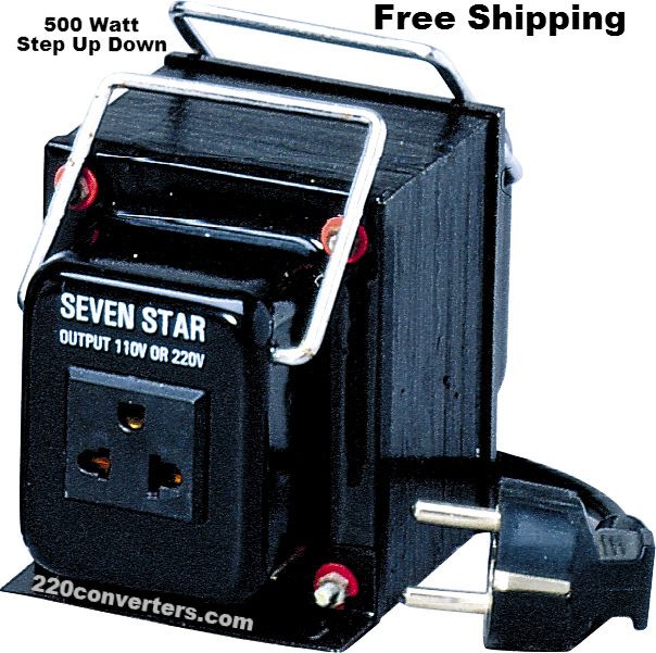 Seven Star SF500 500W 110v/220v 220v/110v Step Up/Down Automatic Transformer Adapter