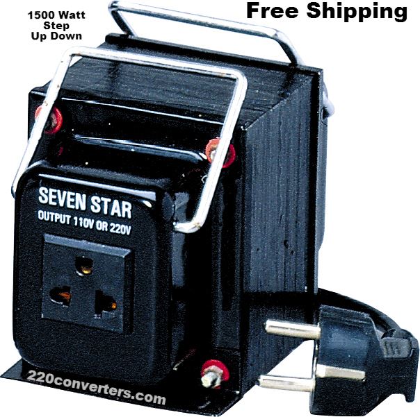 Seven Star THG-1500UD 1500 Watt Step Up Step Down Power Transformer 1500W