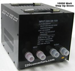 Simran THG10000UD 10000 W Watts Step Up-Down Transformer Two Way 110 to 220 Volt and 220v to 110v Converter