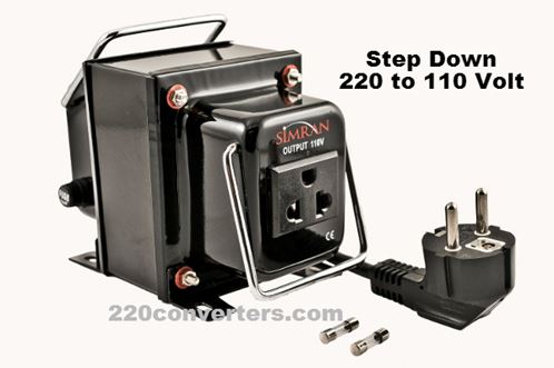 Simran THG300 300 Watts Step Down Voltage Converter 220v to 110v