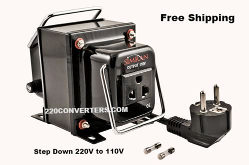 Simran THG3000 3000 W Watt Step Down Voltage Converter 220v to 110v Transformer