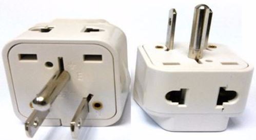 Universal To Type B Plug Adapter Converter 2 In 1 Universal American Euro Asia Plug to USA Style