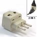 Type L Italy 2-In-1 Plug Converter Adapter 6-PK Universal Plug to Italian 3 Pin Plug