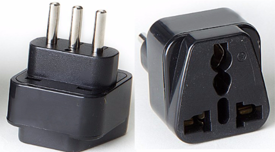 Type L Italy Plug Adapter Universal Plug to Italian 3 Pin Plug